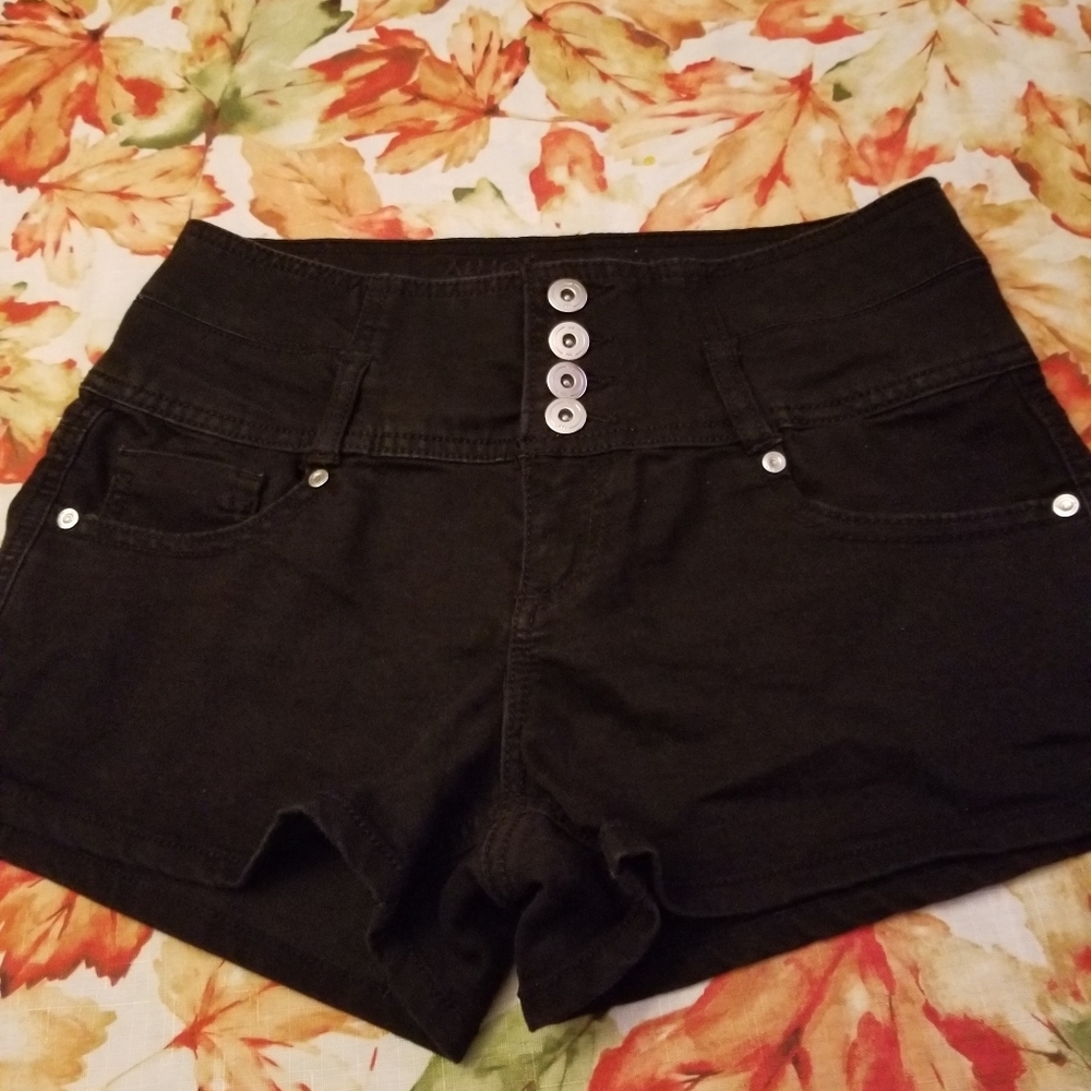 Black High Waisted Shorts
